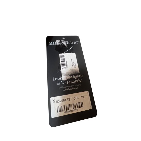 Miraclesuit Womens Floral Swim Tank Top With Animal Print Accents Size 10 NWT - Picture 2 of 6